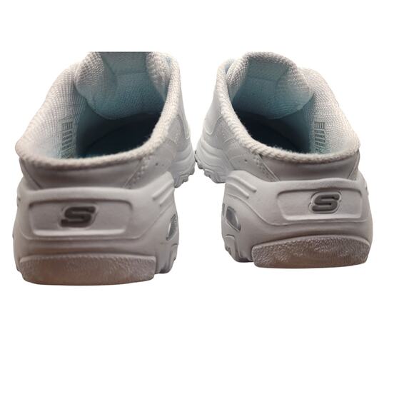 Skechers D'Lites Sneakers White Memory Foam Slip On Excellent Condt Sz 9 - Picture 9 of 10